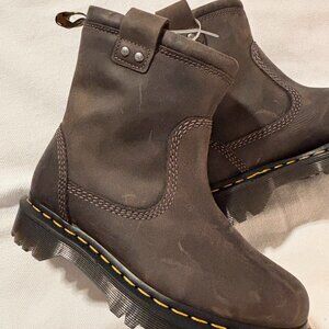 DR. MARTENS ANISTONE LO BIKER BOOTS - UNISEX 6 MEN'S/7 LADIES